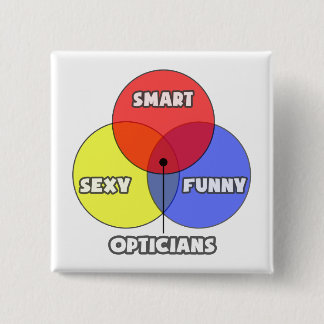 Venn Diagram .. Opticians 15 Cm Square Badge