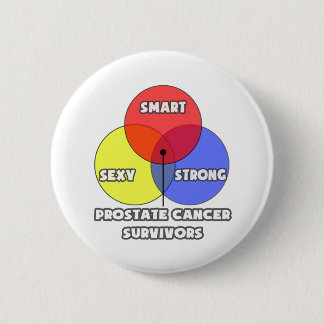 Venn Diagram .. Prostate Cancer Survivors 6 Cm Round Badge