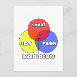 Venn Diagram .. Radiologists Postcard