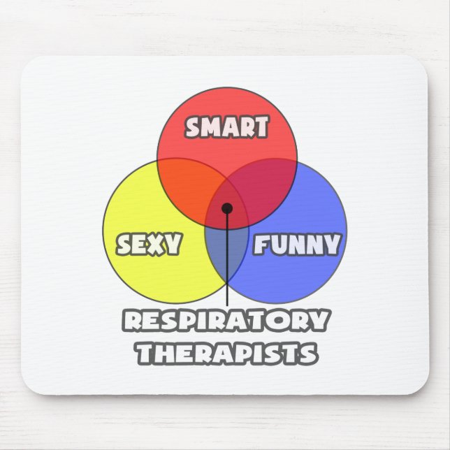 Venn Diagram .. Respiratory Therapists Mouse Mat (Front)