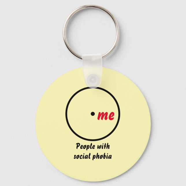 Venn diagram single diagnosis keychain (Front)
