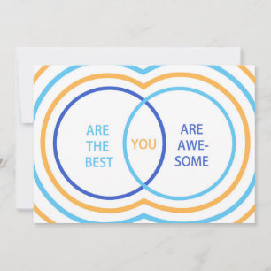 Venn Diagram Thank You Card 
