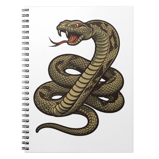 Venom Fury: Deadly Rattlesnake Strike Notebook (Front)