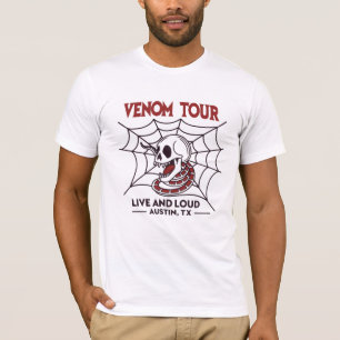 Venom Tour – Gothic Rock-Inspired T-Shirt Design