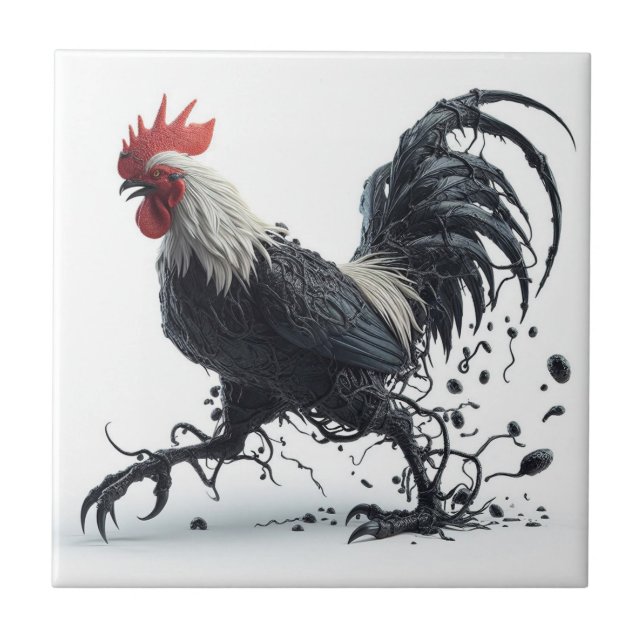Venomized Rooster Tile (Front)