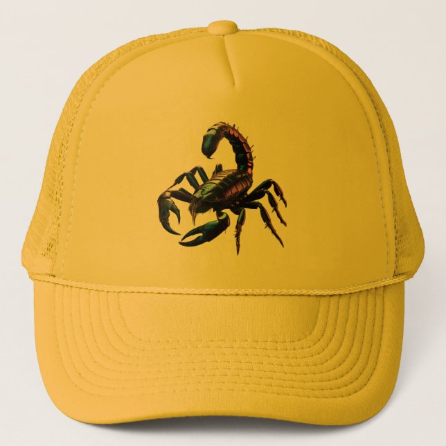 Venomous Black Scorpion Trucker Hat (Front)