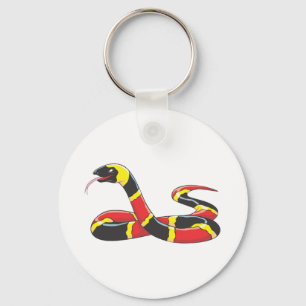 Venomous Eastern Coral Snake Key Ring