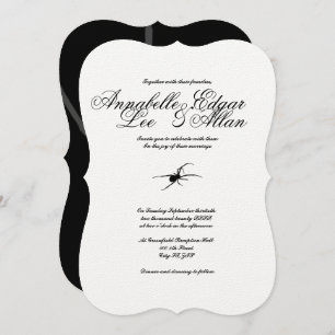 Venomous- Simply Elegant Gothic Wedding Invitation