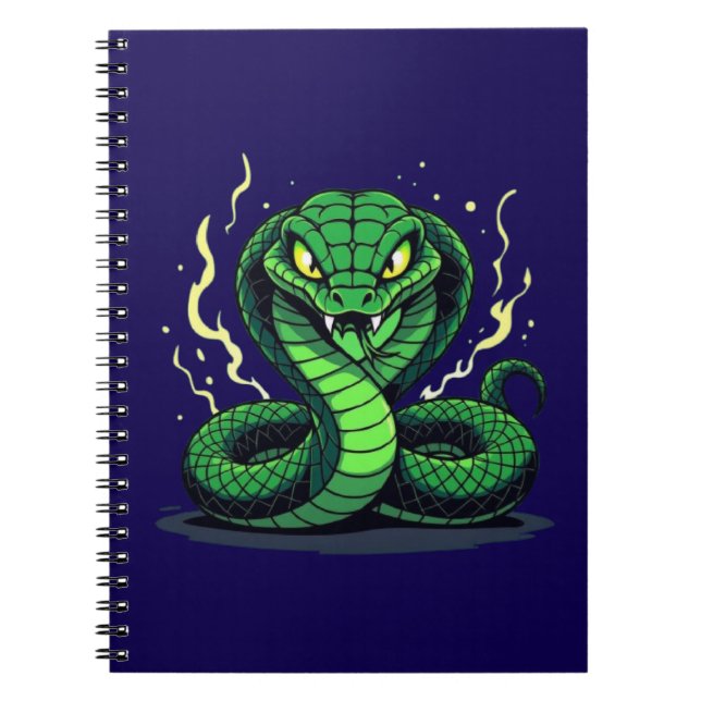 Venomous Snake – Danger and Precision Notebook (Front)
