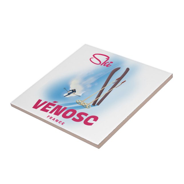 Vénosc France to Ski Tile (Side)