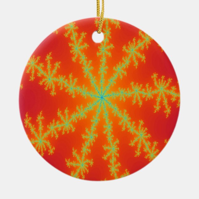 Venous Thunderstorm Pendant Ceramic Tree Decoration (Front)