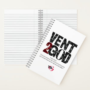 Vent to God Notebook (Black & Red)