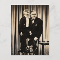 Ventriloquist Dummy Postcard