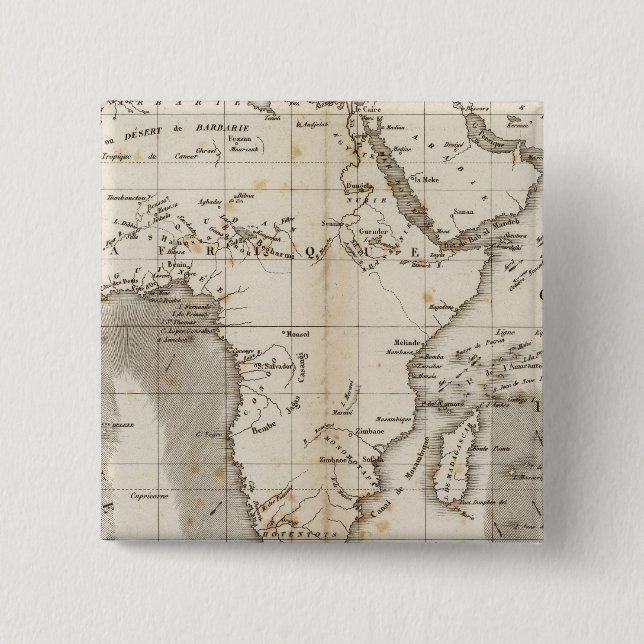 Vents Afrique 15 Cm Square Badge (Front)