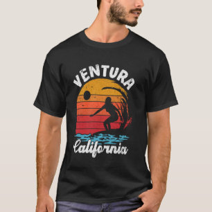 Ventura Beach Surfing California Summer Surf Vinta T-Shirt