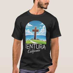 Ventura California Bear Retro County Oxnard Beach T-Shirt