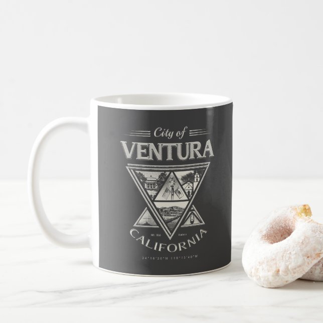VENTURA CALIFORNIA COFFEE MUG (With Donut)
