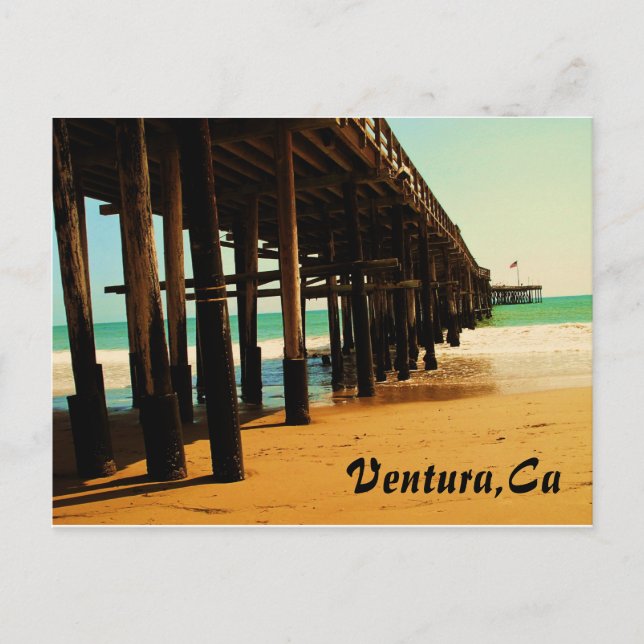 Ventura California Pier Postcard (Front)