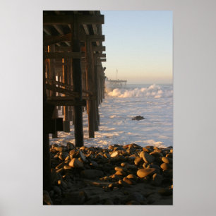Ventura Storm Pier Poster