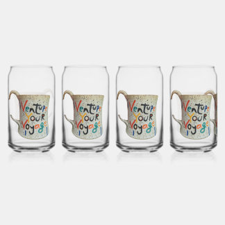 Venture Your Voyage Can Glass