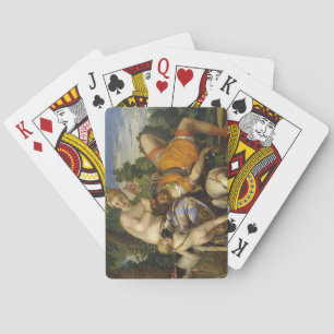 Venus and Adonis (by Paolo Veronese) Playing Cards