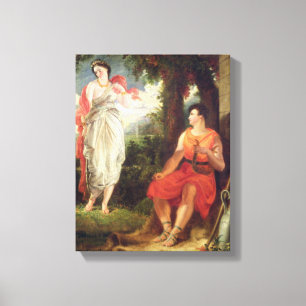 Venus and Anchises, 1826 (oil on canvas) Canvas Print