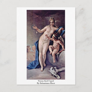 Venus And Cupid, By Sebastiano Ricci Postcard