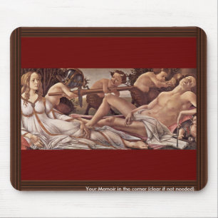 Venus And Mars By Botticelli Sandro (Best Quality) Mouse Mat