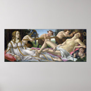 Venus and Mars by Sandro Botticelli Poster