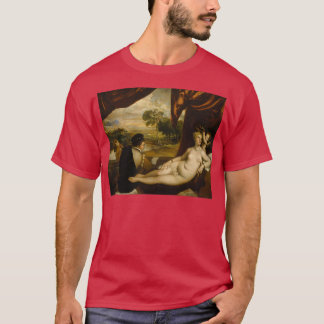Venus and the Lute Player by Titian T-Shirt