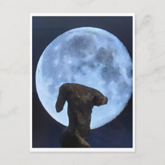 Venus and the Moon Postcard