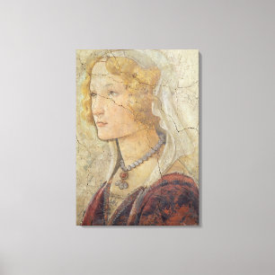 Venus and the Three Graces Offering Gifts to a Gir Canvas Print