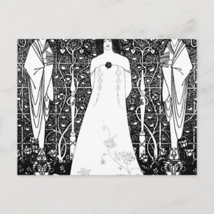 Venus Between Terminal Gods By Aubrey Beardsley Postcard