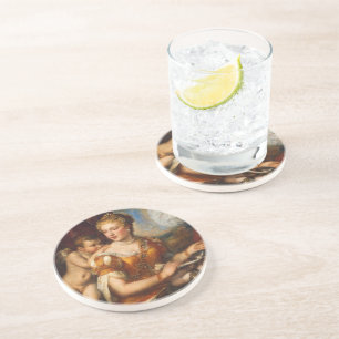 Venus Blindfolding Cupid Coaster