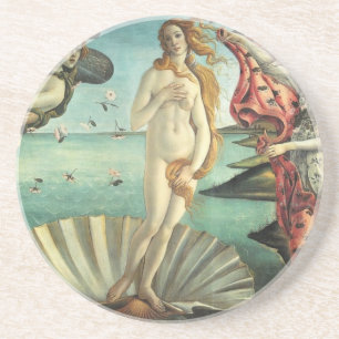 Venus by Botticelli Sandstone Coaster