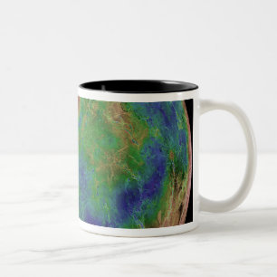 Venus centred on the South Pole Two-Tone Coffee Mug