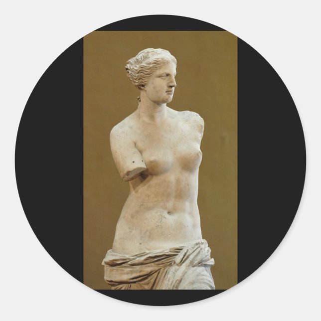 Venus de Milo Classic Round Sticker (Front)