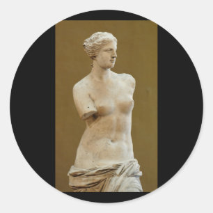 Venus de Milo Classic Round Sticker