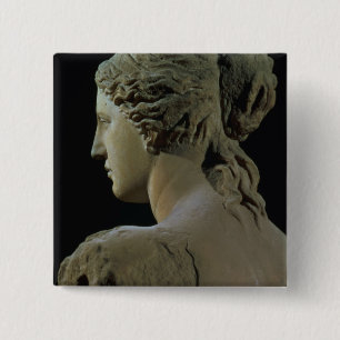 Venus de Milo, detail of the back of the head, Hel 15 Cm Square Badge