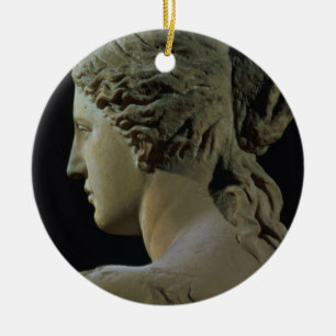 Venus de Milo, detail of the back of the head, Hel Ceramic Tree Decoration
