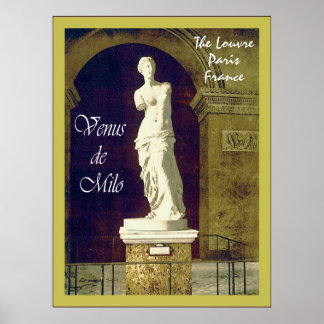 Venus de Milo ~ The Louvre ~ Paris ~ Vintage Poster
