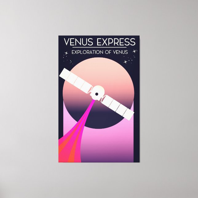 Venus Express Exploration of Venus Canvas Print (Front)