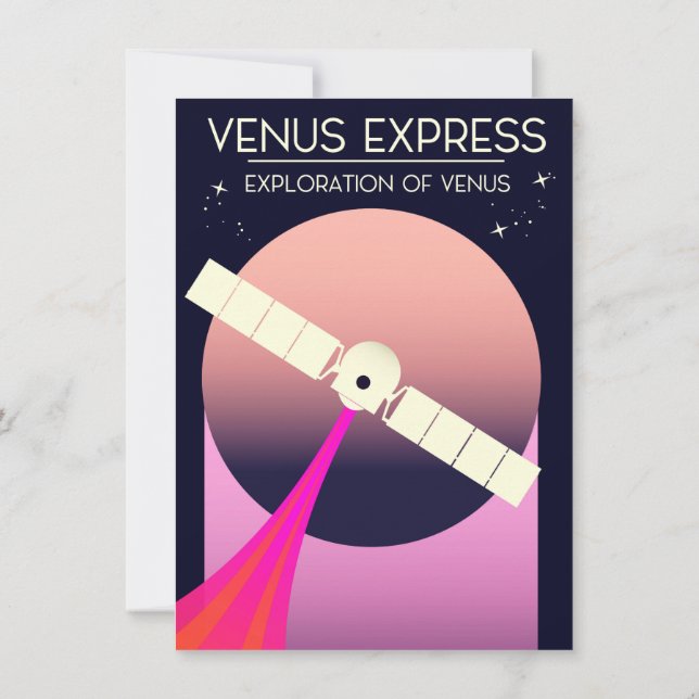 Venus Express Exploration of Venus Invitation (Back)