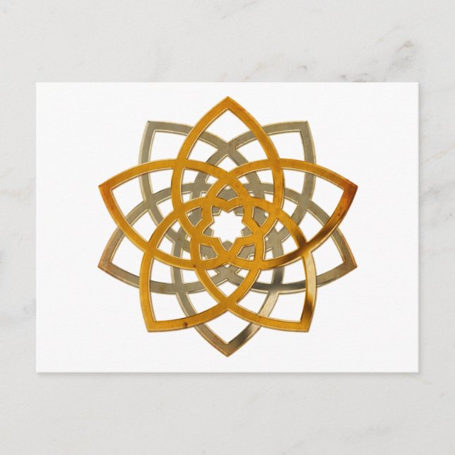 Venus Flower Duo - antique metal Postcard (Front)