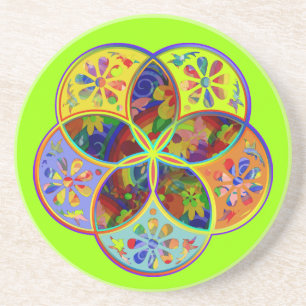Venus Flower of Love fineART Flower Power Coaster