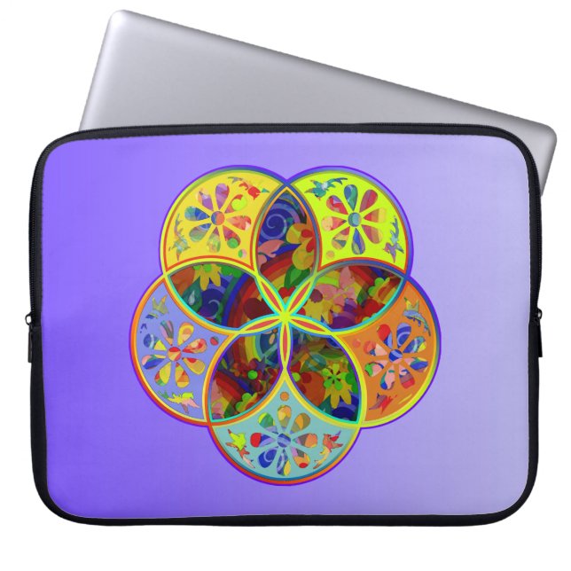Venus Flower of Love fineART Flower Power Laptop Sleeve (Front)