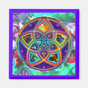 Venus Flower of Love fineART Flower Power / Square Magnet
