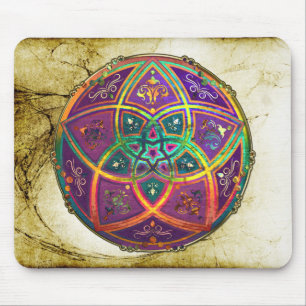 Venus Flower of Love fineART Oriental Antique Gold Mouse Mat