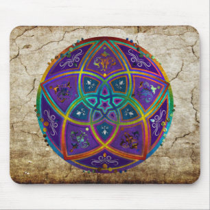 Venus Flower of Love fineART Oriental Antique lila Mouse Mat