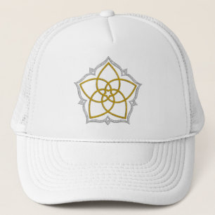 VENUS FLOWER / Venusblume Lotus GOLD SILVER Trucker Hat